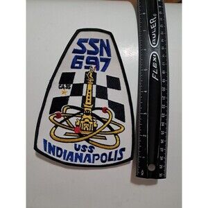 USS Indianapolis  SSN 697 - 3 Inch Crest BC Patch Cat No C5215